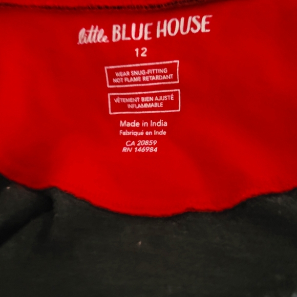 🌼3 for 30🌼Bear Naked Kids Fleece Onesie Pajamas L 12 Unisex FamJams - Picture 6 of 7